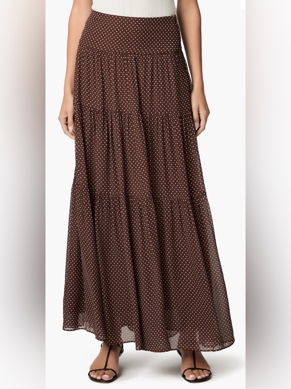 NWT Brown Polka Dot Skirt